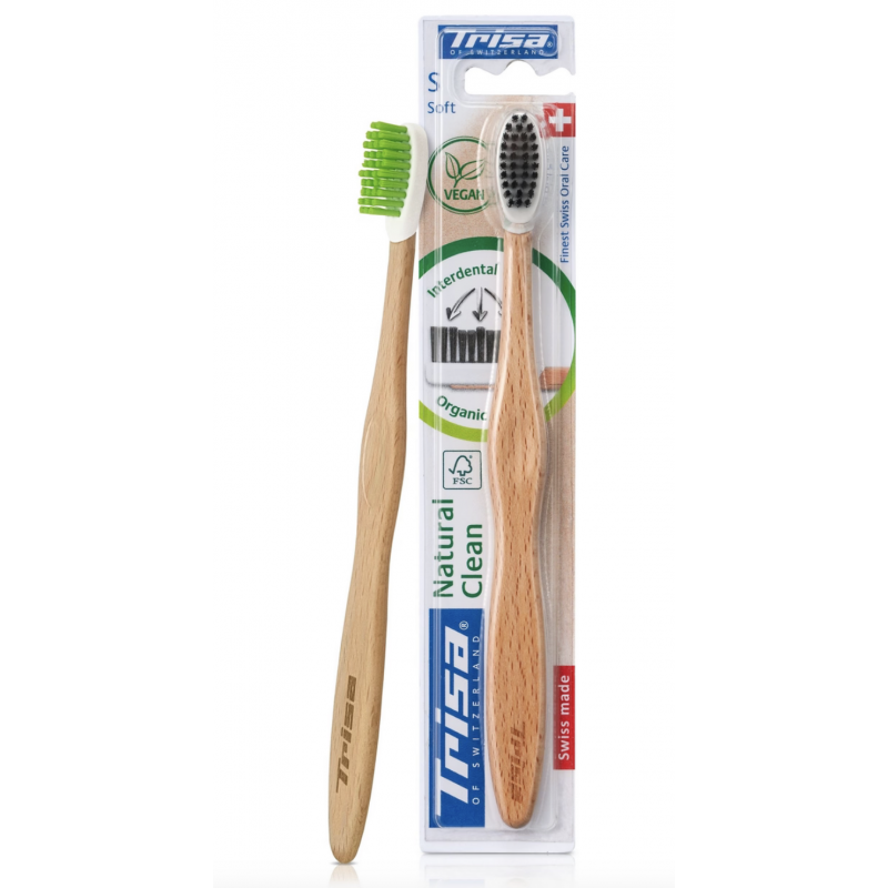 Trisa - Brosse à dents Natural Clean Soft