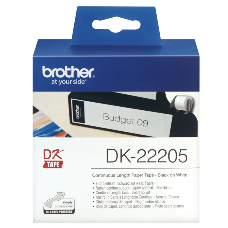 PTOUCH - Rouleau étiquette blanche - DK-22205