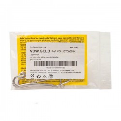 VDW. Gold clip labial...