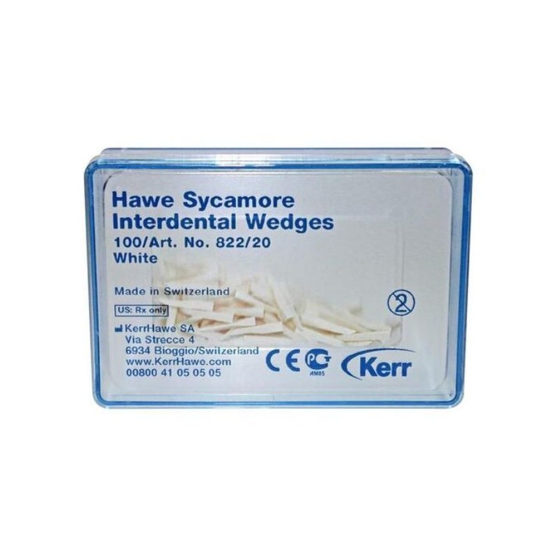Hawe Coins interdentaires en bois blanc 822/20
